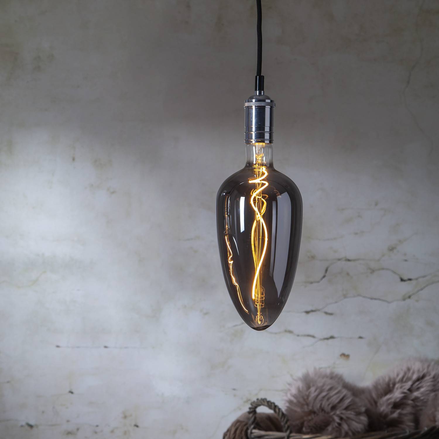 LED-lampa Star Trading Filament E27 C125 Industrial Vintage Dimbar 4,5W