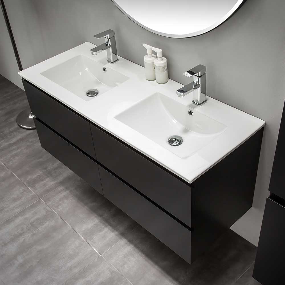 Tvättställsskåp Bathlife Eufori Svart