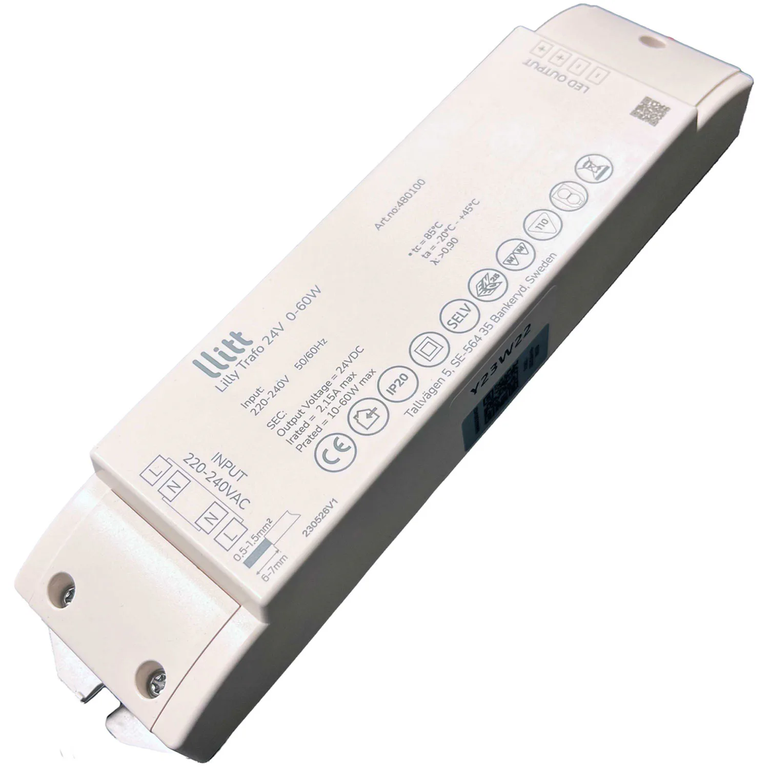 Driver Llitt Lilly Trafo 24V 60W