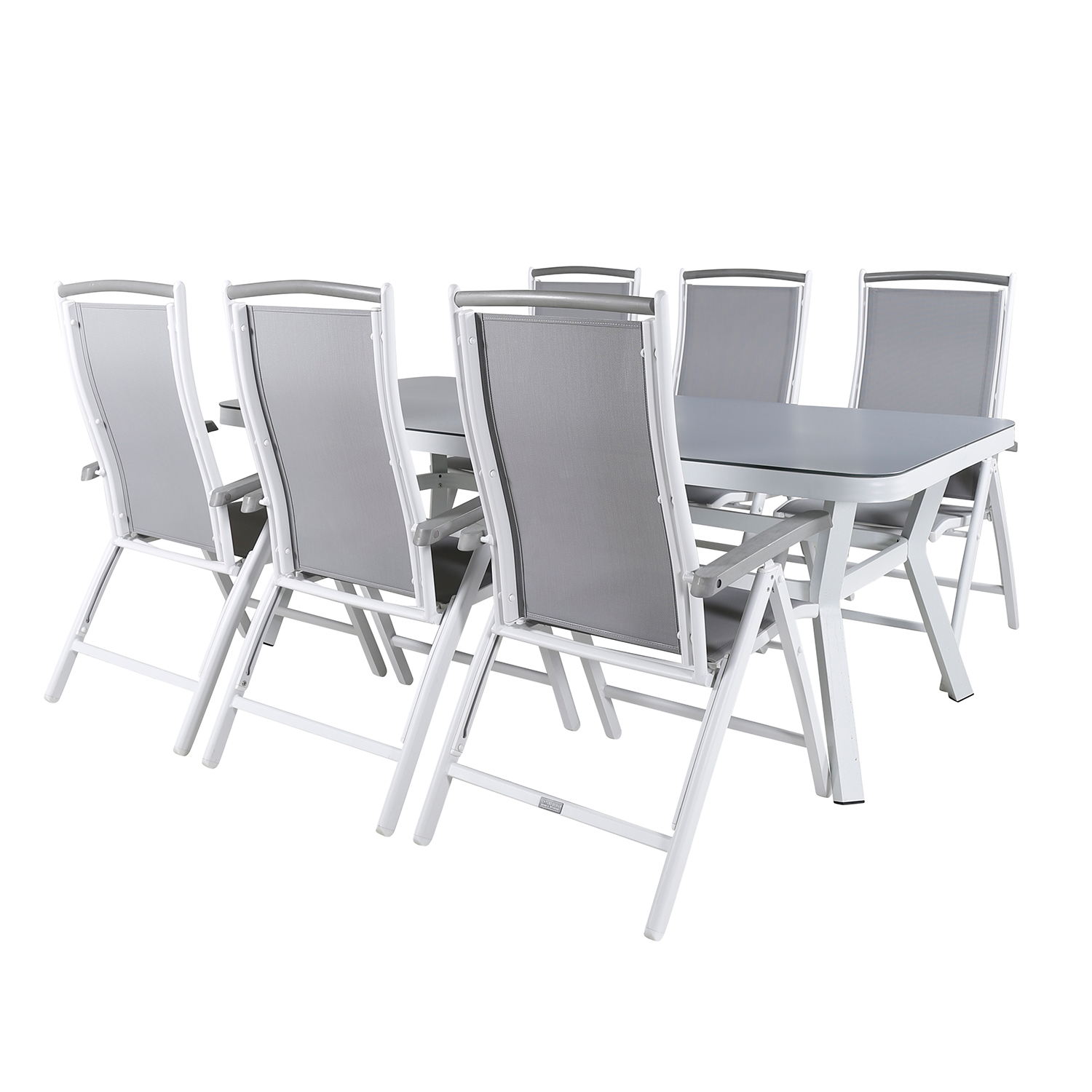 Matgrupp Venture Home Virya 160x90 cm med 6 Albany Matstolar