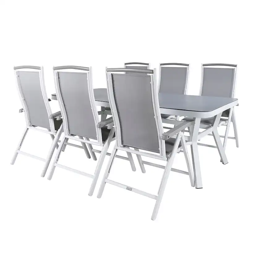 Matgrupp Venture Home Virya 160x90 cm med 6 Albany Matstolar