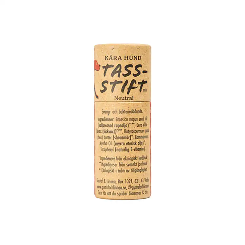 Ekologiskt Tasstift Gustaf & Linnea Mini Hund 8,5 gram