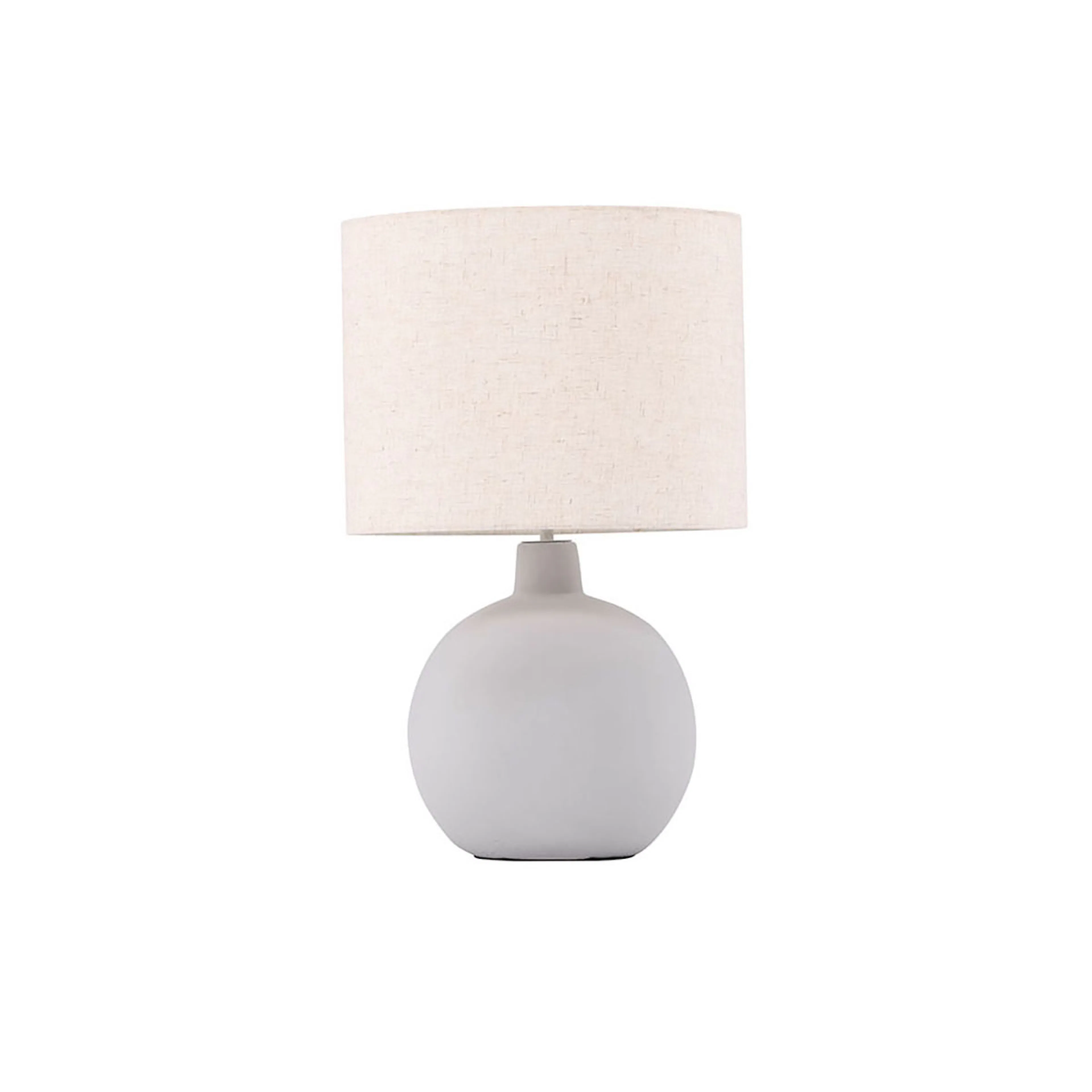 Torcello Table Lamp - Darkgrey / Beige Ceramic/linen Beige