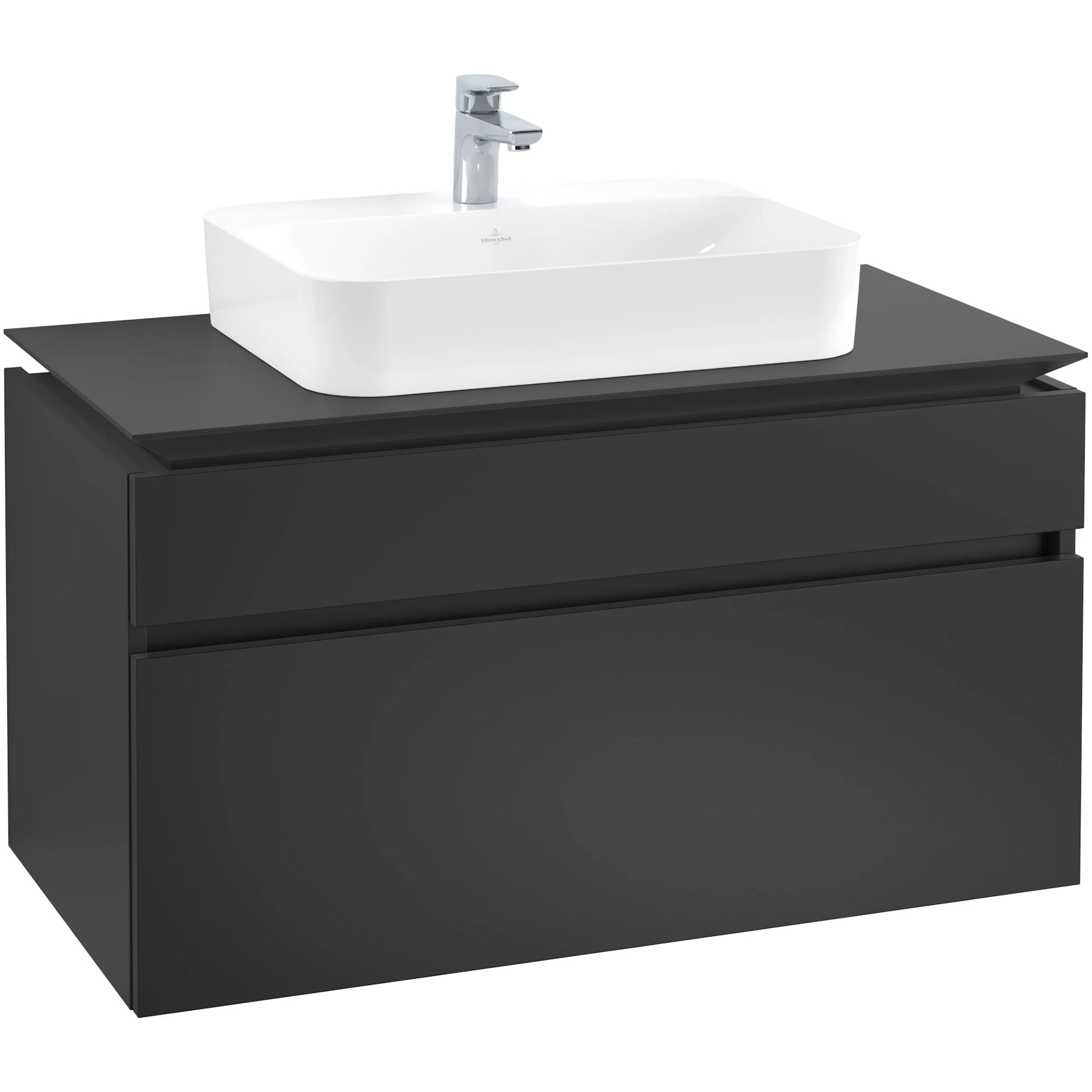 Tvättställsskåp Villeroy & Boch Legato med 2 Lådor för Ytmonterat Tvättställ från Finion & Memento
