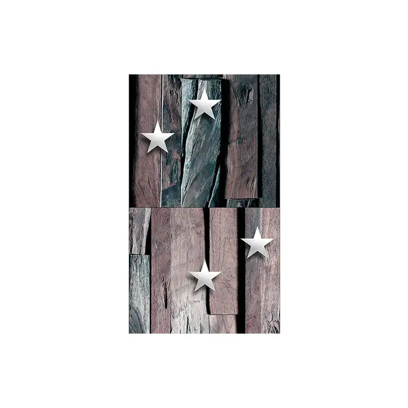 Fototapet Arkiio Stars on Wood 50x1000 cm