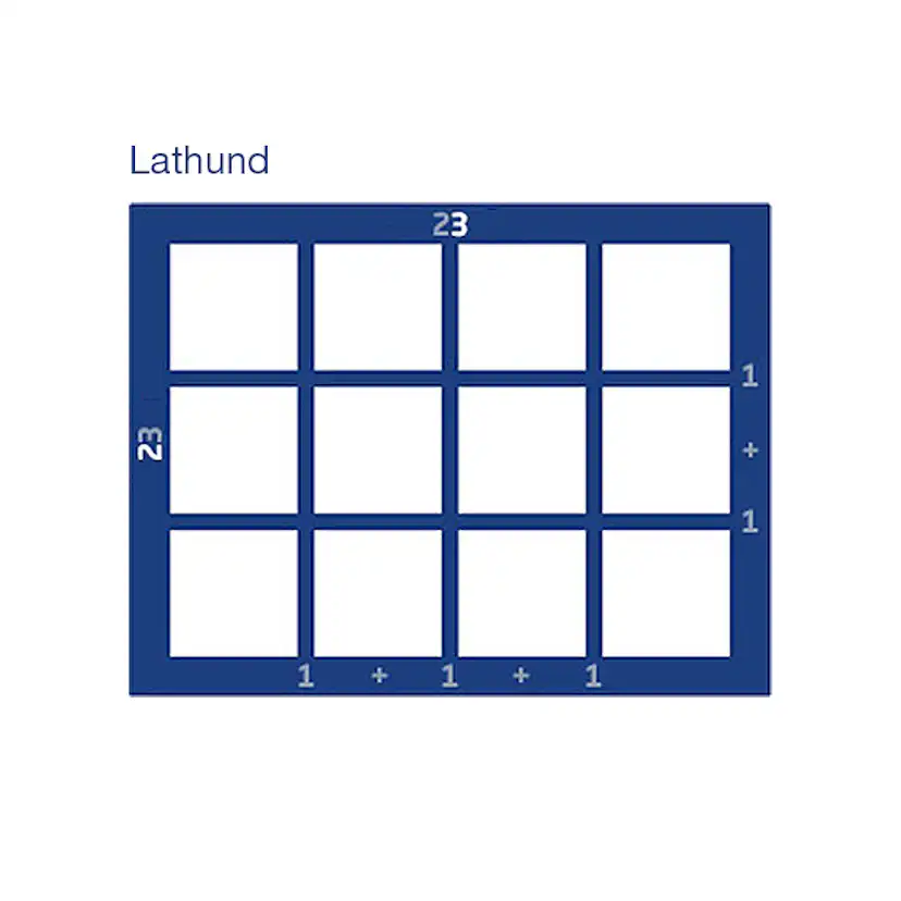 NorDan NTech Genomågnde Mittpost Trä