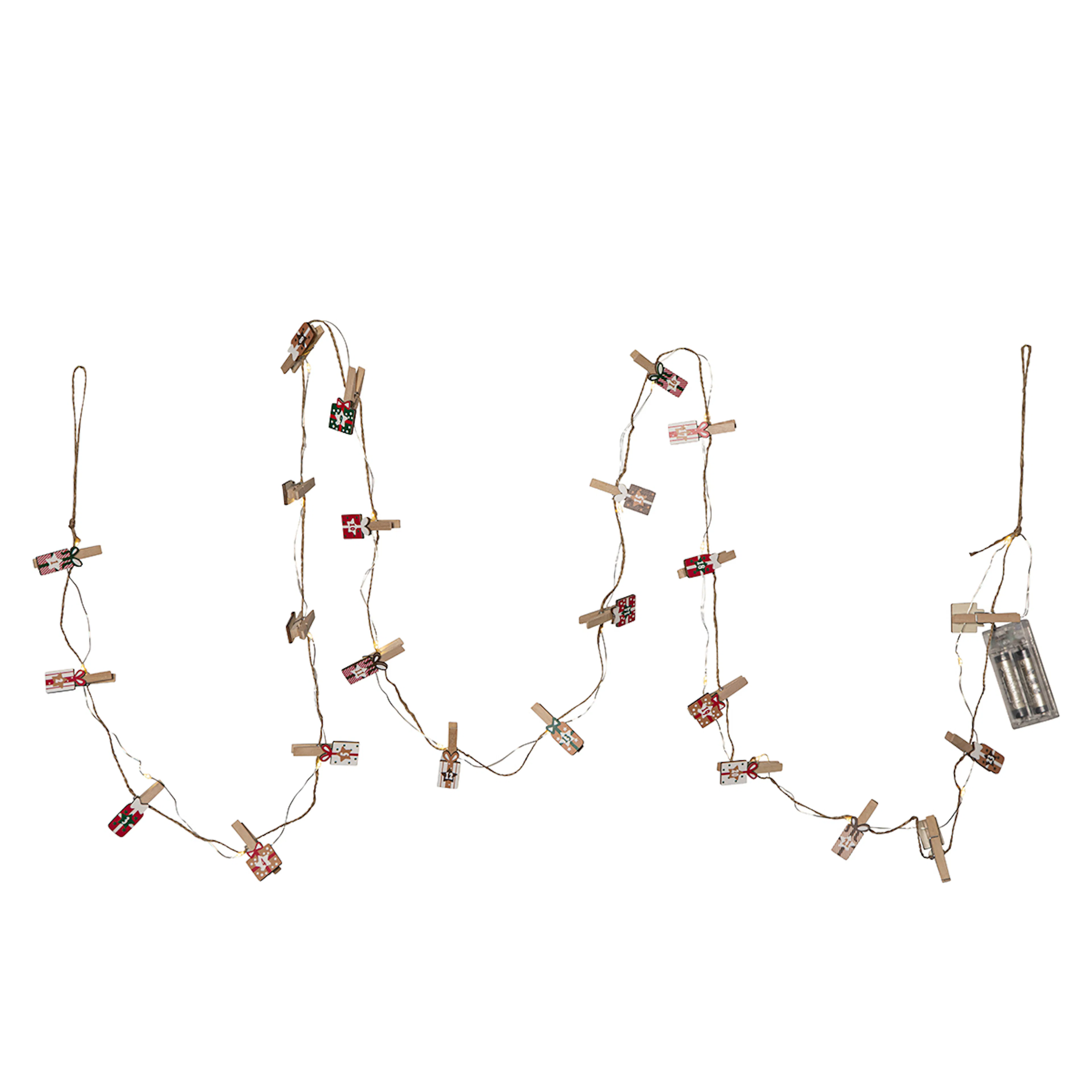 Ljusslinga Star Trading Clippy Advent LED Batteridriven