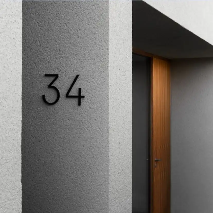 Husnummer Habo Selection Contemporary Små Svart