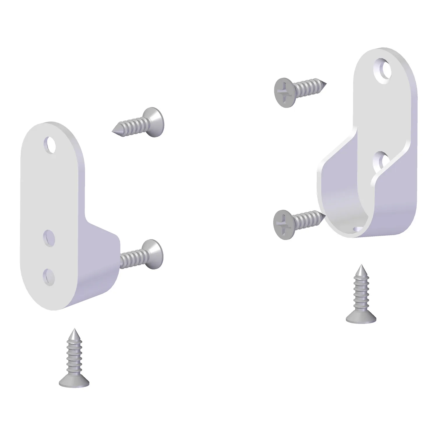 Klädstångsfäste Lundbergs Vägg Wide 2-Pack