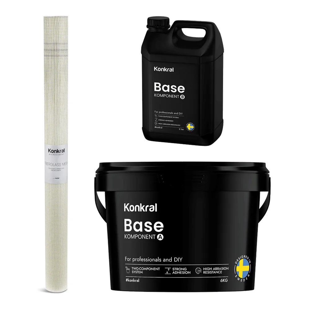 Komplett Förberedelsepaket Konkral För Microcement på Släta Ytor