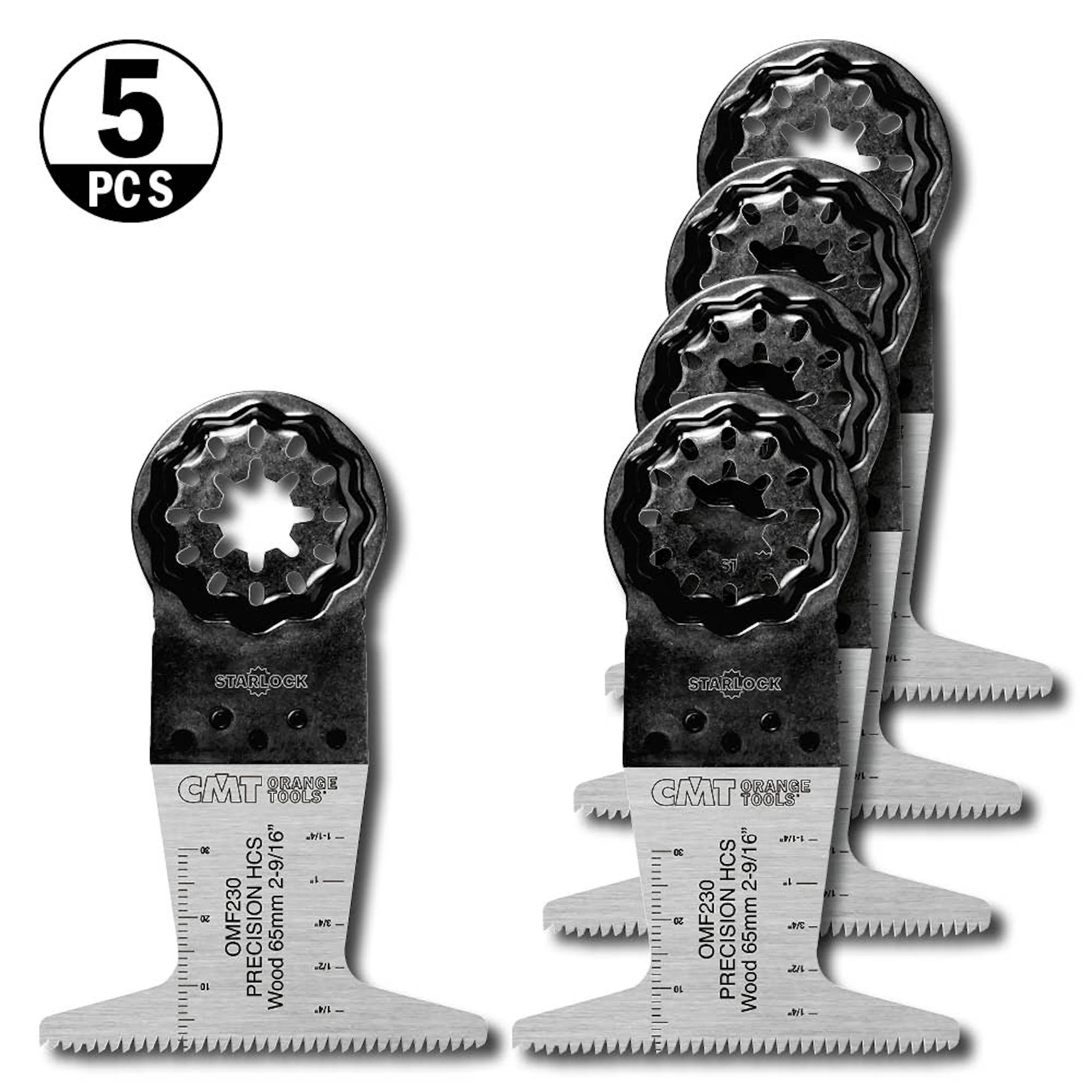 Starlock CMT Orange Tools 65x50mm BIM Trä 5 st OMF230-X5