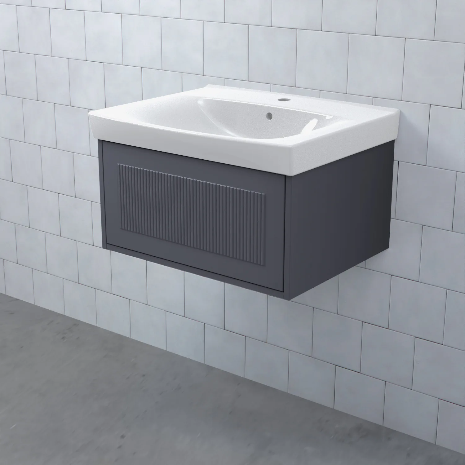 MEJDA Kommod Låg 60-45 Harv Stålblå BxHXD: 598x296x465 mm, Harv Stålblå