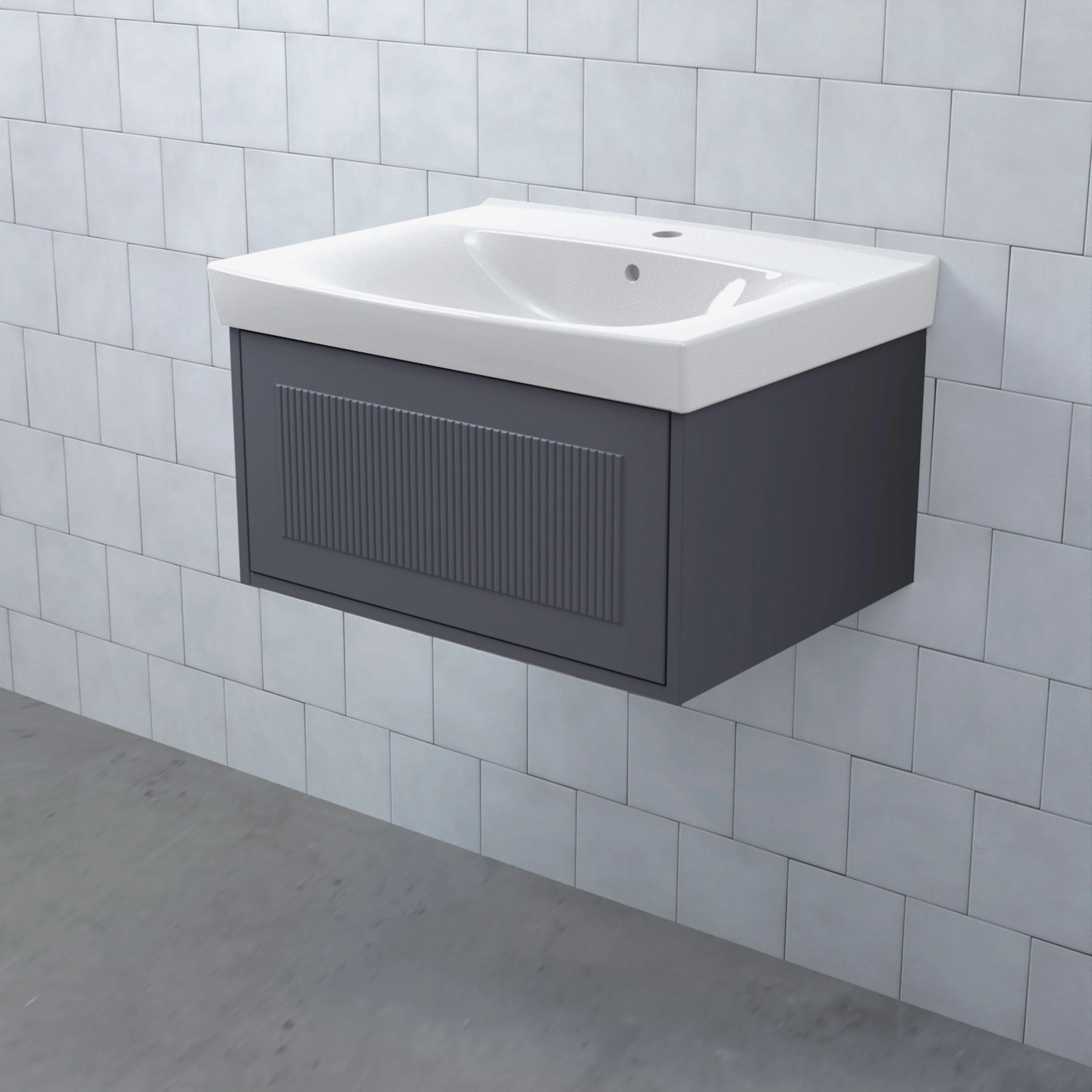 MEJDA Kommod Låg 60-45 Harv Stålblå BxHXD: 598x296x465 mm, Harv Stålblå