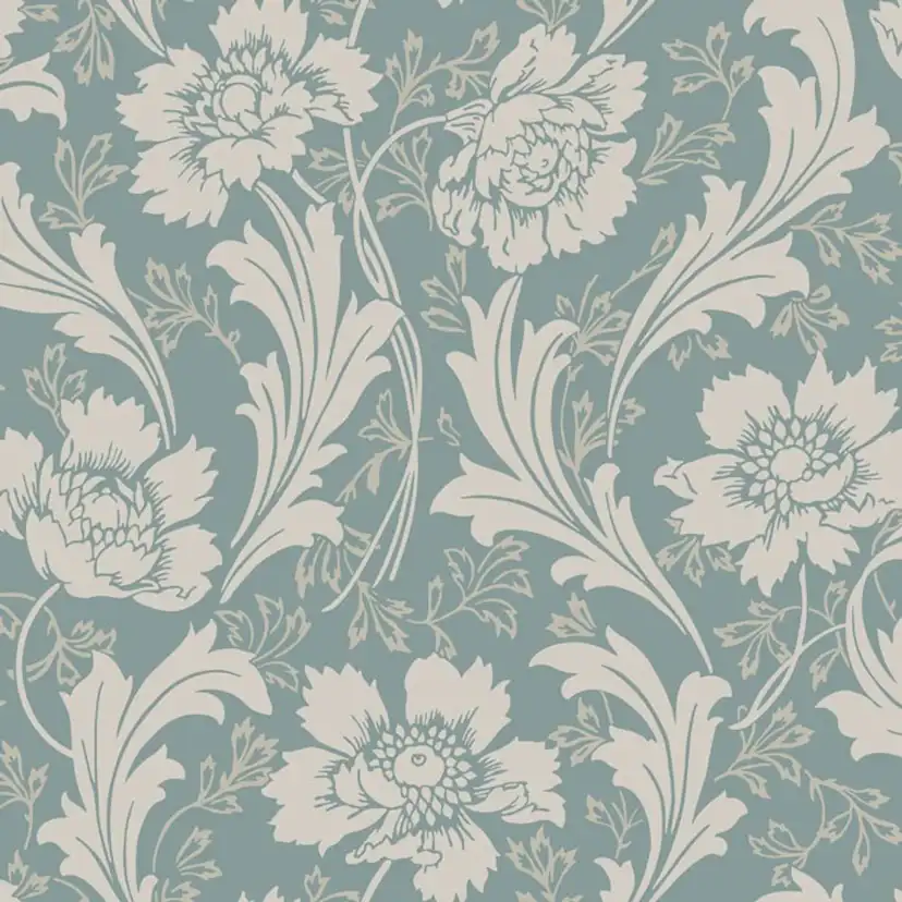 Tapet Duro Villastaden Classic Paper - Mönstrad Tapet i Jugendstil