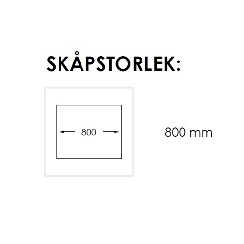Diskho Nordic Tech Zirkon 80 K Rostfri Stål Dubbel för Kök och Tvättstuga