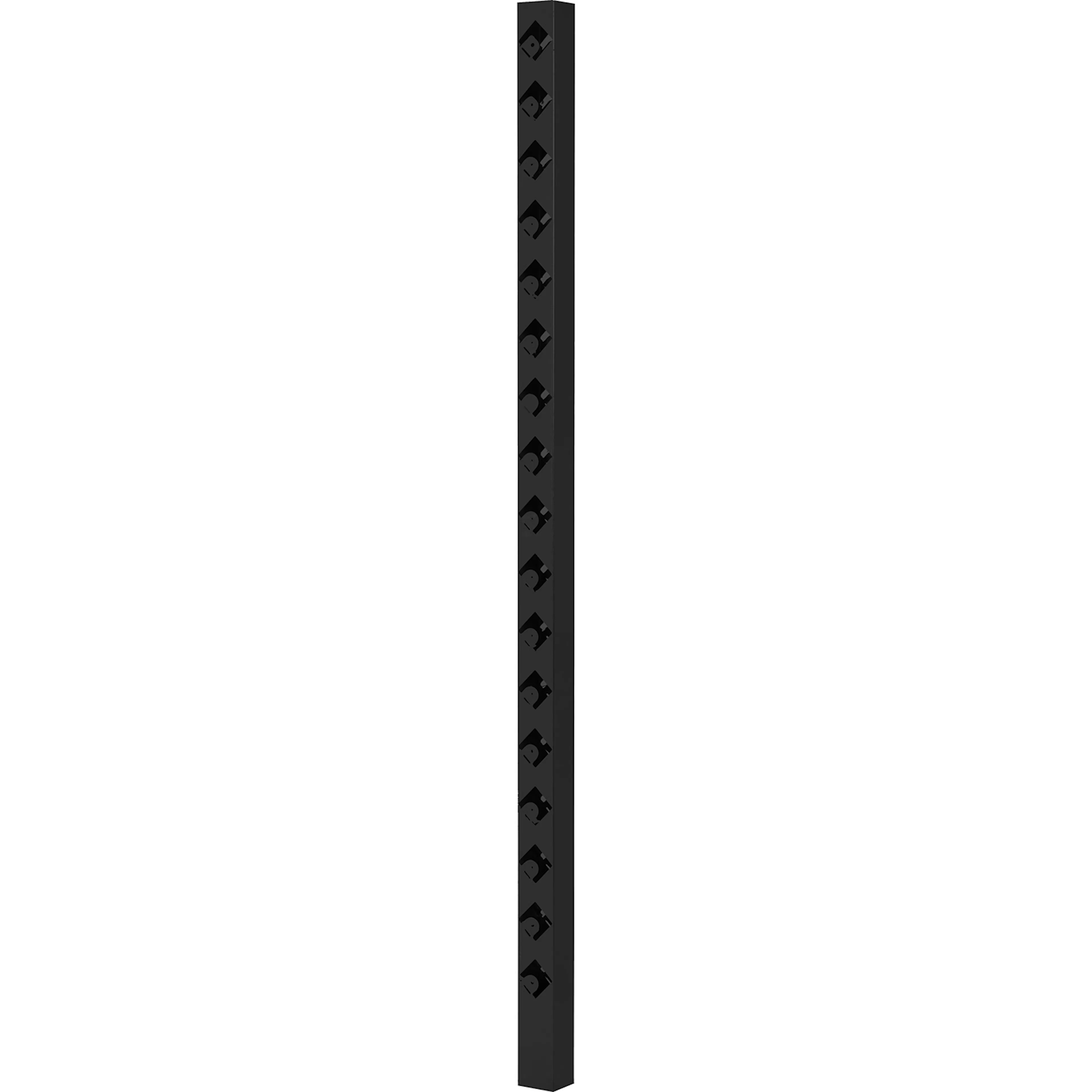 Staketstolpe Öckerö 1770mm svart 70x70 Mellan Svart, Höjd: 1770 mm