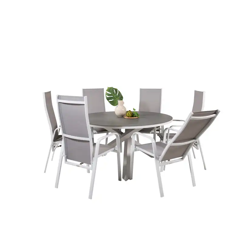 Matgrupp Venture Home Copacabana med 6 Copacabana Recliner Stolar