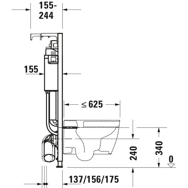 Spolplatta Duravit DuraSystem