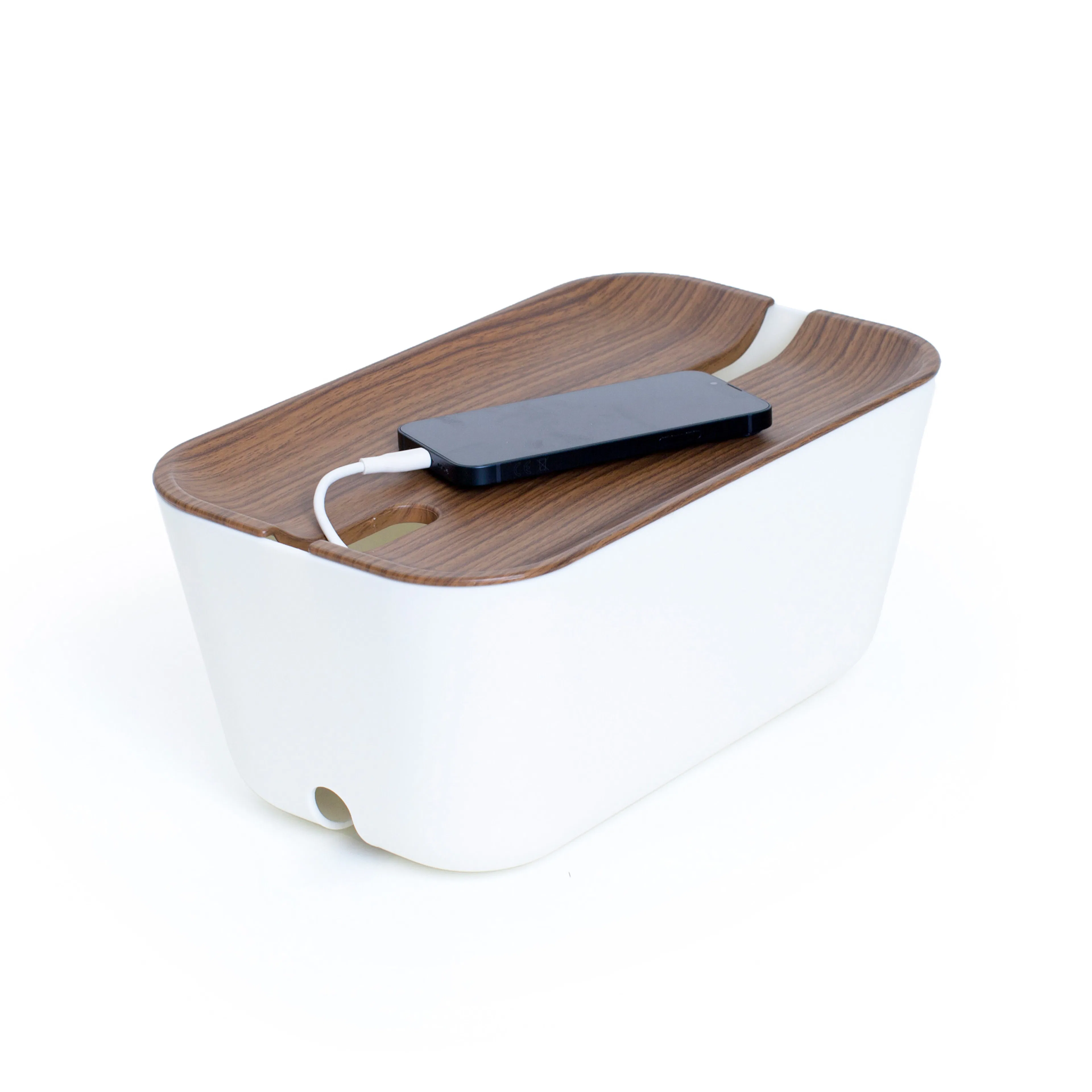 Vit/Sidenmatt mörk trädekor