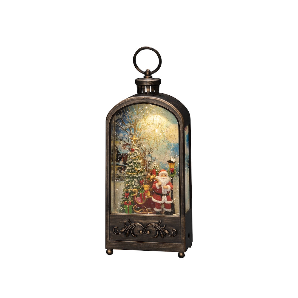 Juldekoration Gnosjö Konstsmide Vattenfylld Lykta Tomte och Julgran