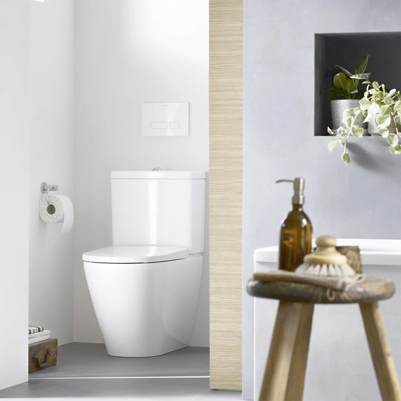 Toalettstol Duravit D-Neo 200209 Rimless med Mjukstängande Hårdsits