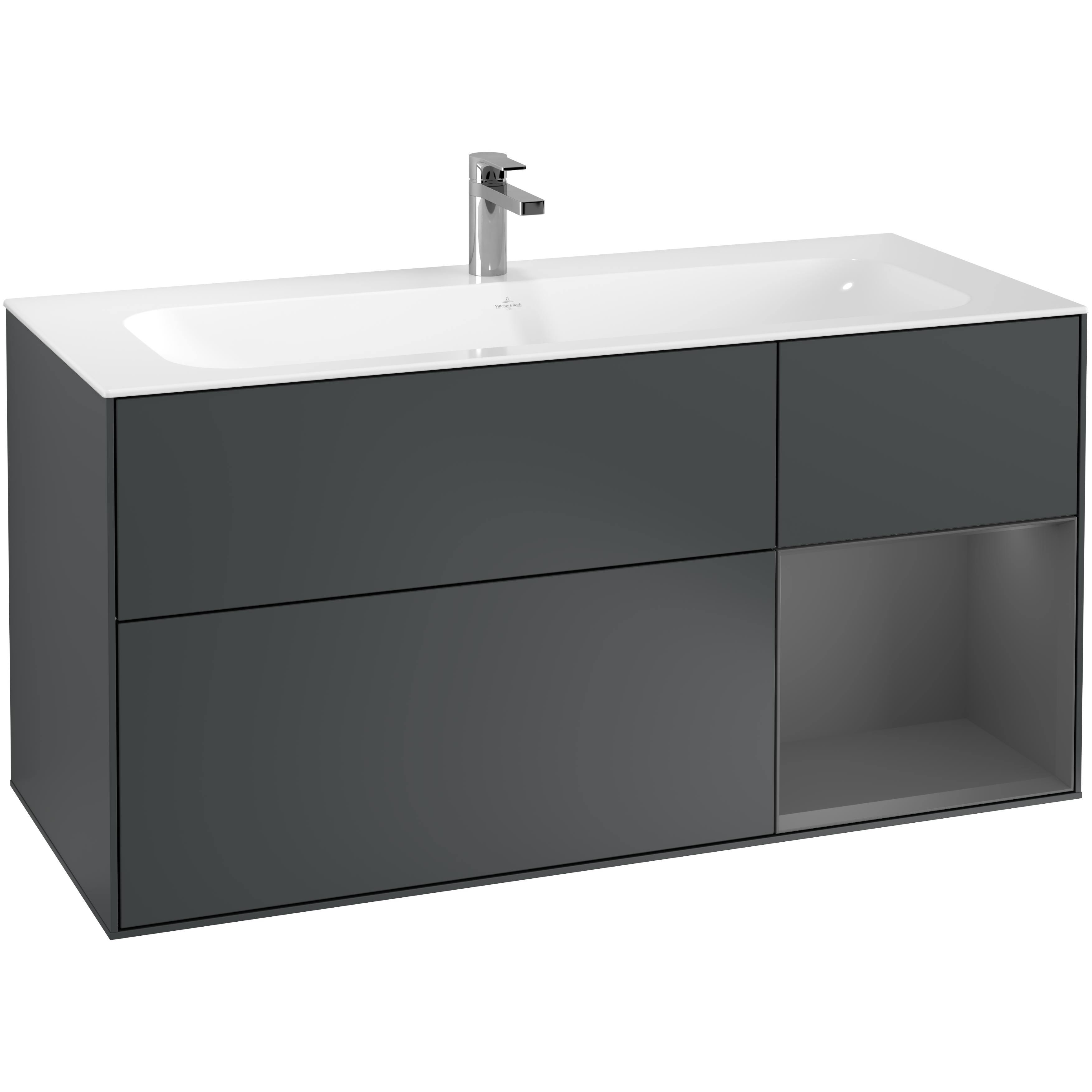 Tvättställsskåp Villeroy & Boch Finion med 3 Lådor och Hylla för Inbyggt Tvättställ