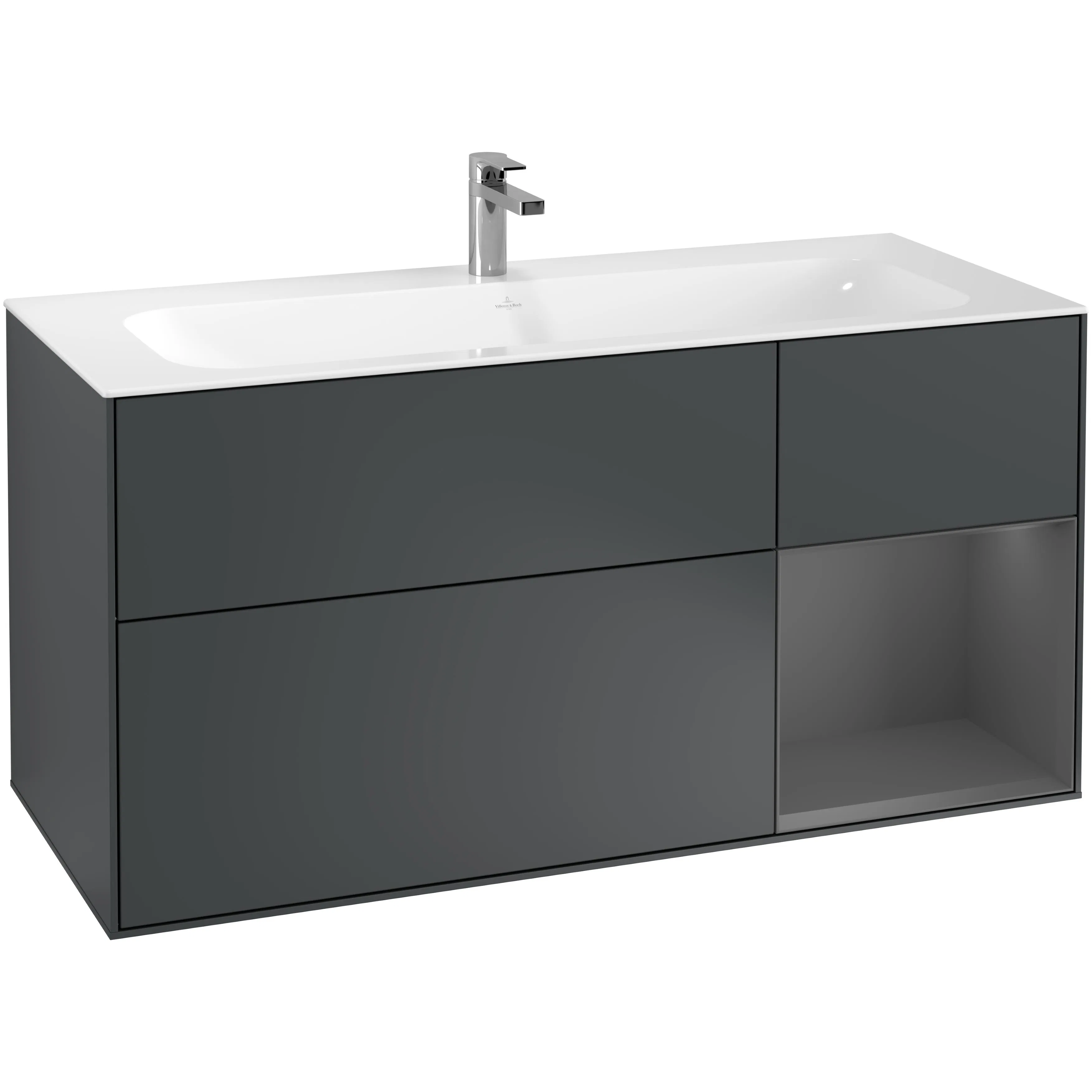 Tvättställsskåp Villeroy & Boch Finion med 3 Lådor och Hylla för Inbyggt Tvättställ