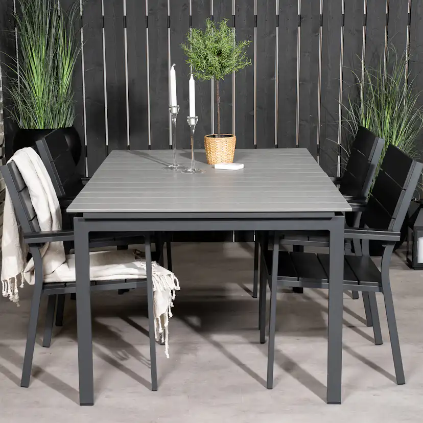 Matgrupp Venture Home Lova 160/240 med 4 Lova Stolar