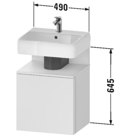 Tvättställsskåp Duravit Qatego med Tvättställ och Lucka