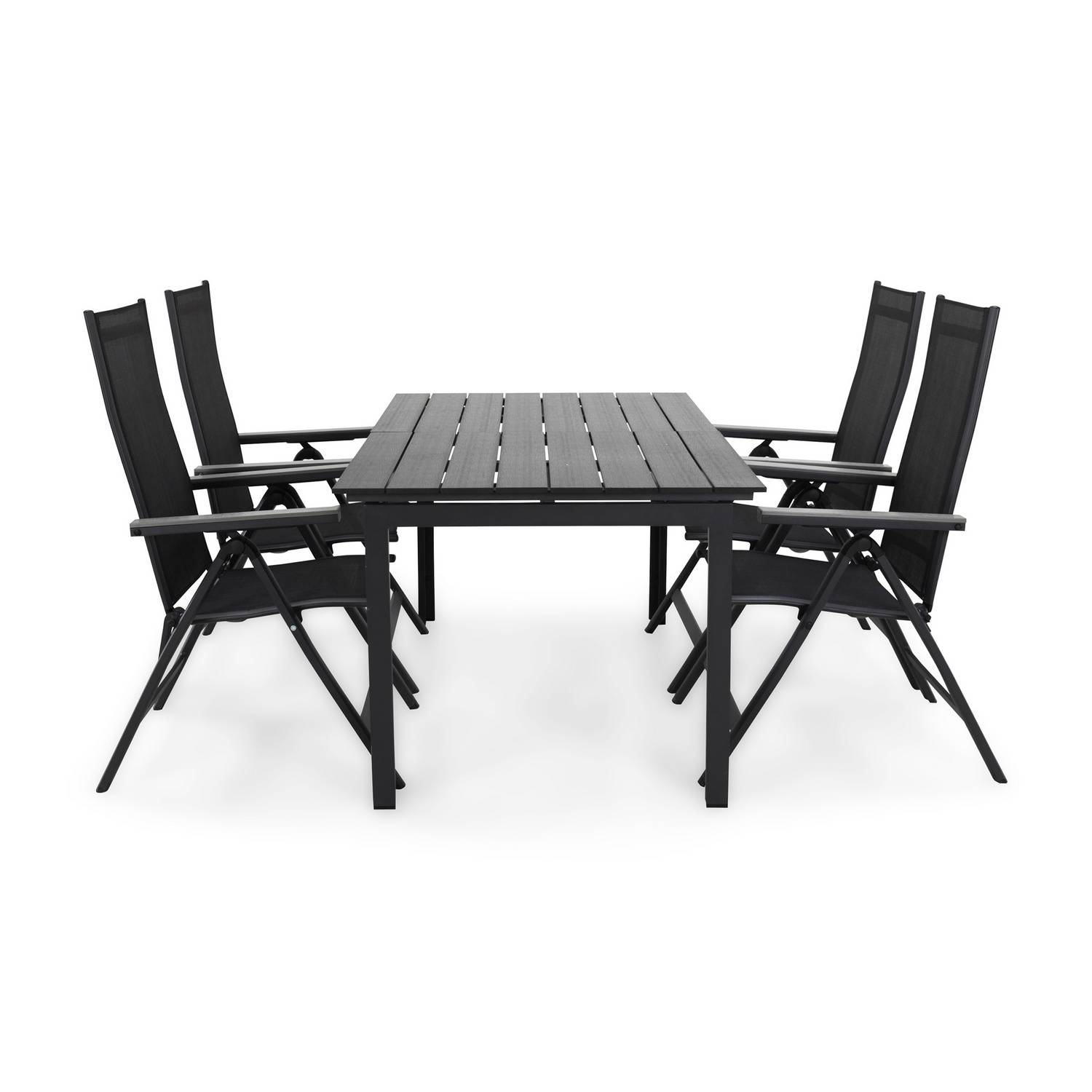 Matgrupp Comfort Garden Portland Matgrupp Utomhus 152-210x90 med 4 Monaco Light Positionsstol