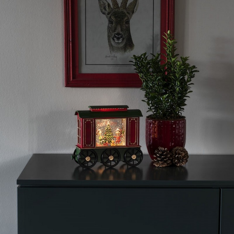 Julby Gnosjö Konstsmide Vattenfylld Tågvagn LED