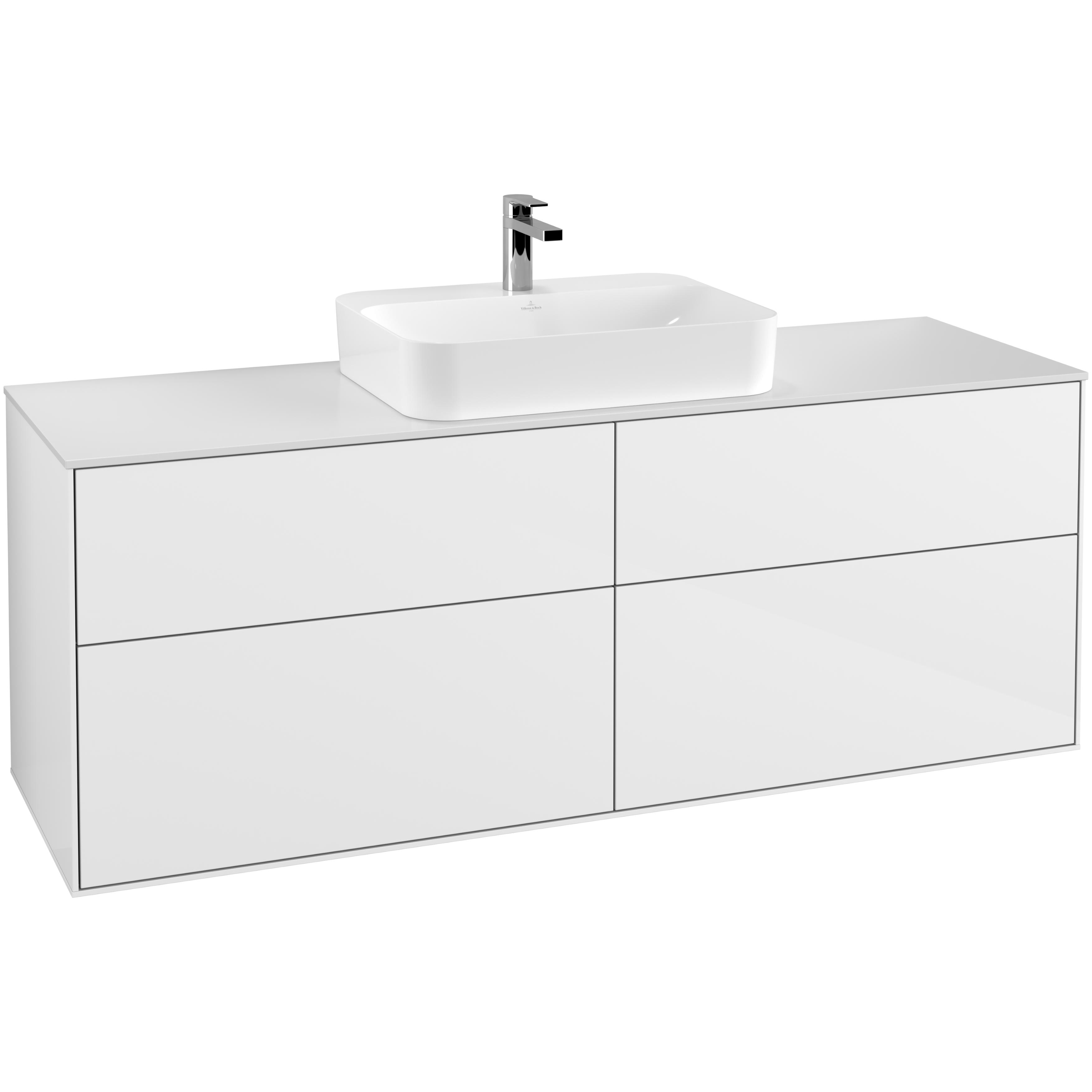 Tvättställsskåp Villeroy & Boch Finion med 4 Lådor och Bänkskiva för Ytmonterat Tvättställ