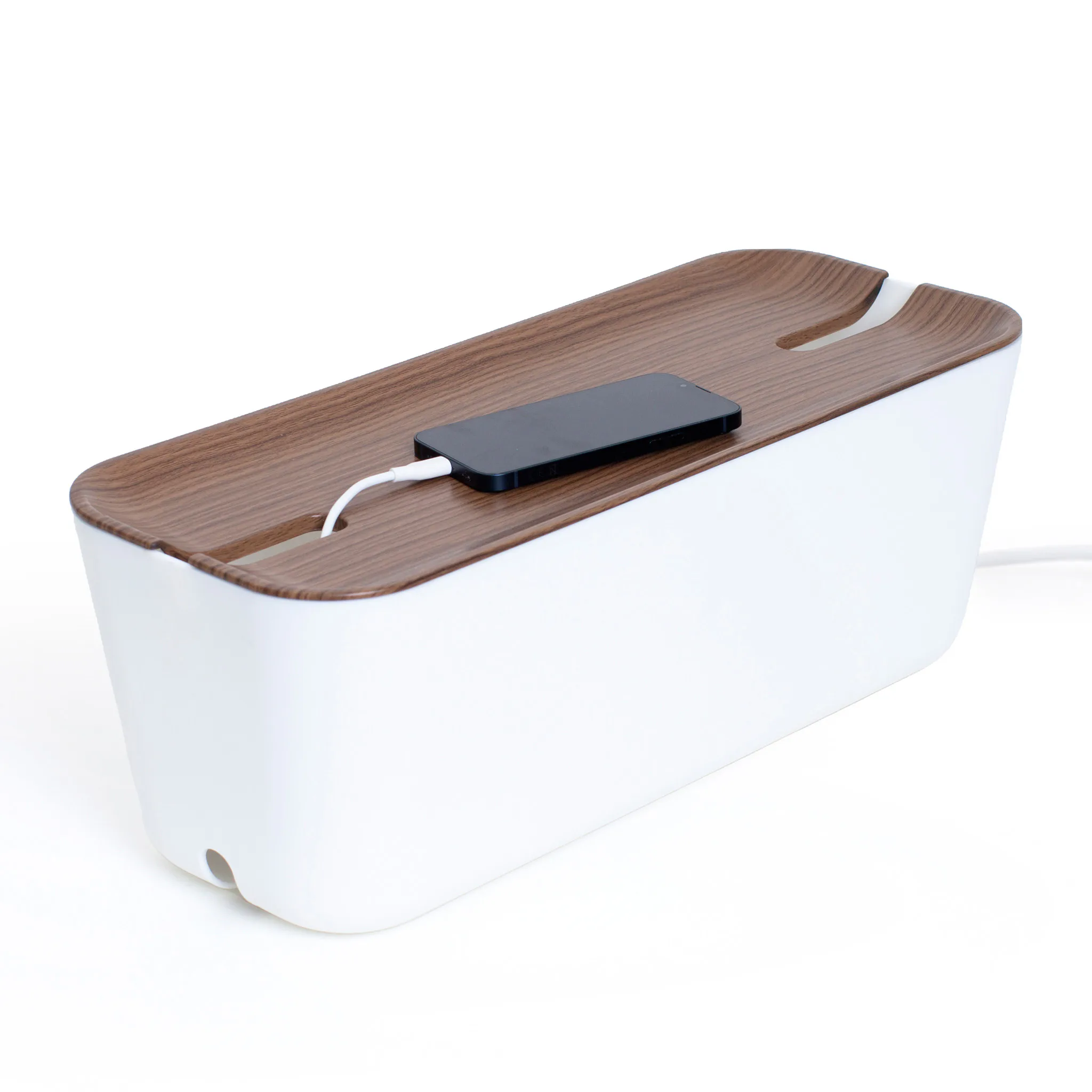 Vit/Sidenmatt mörk trädekor