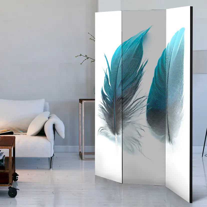 Rumsavdelare Arkiio Blue Feathers 135x172 cm