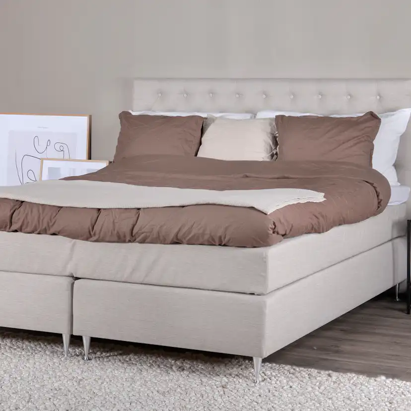 Kontinentalsäng Venture Home Rälla Tyg med Sänggavel Frösslunda