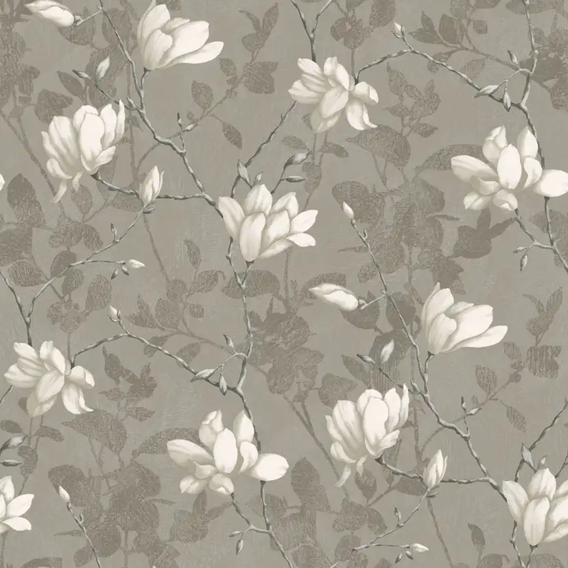 Tapet Boråstapeter InBloom Lilly Tree 7227 EasyUp, Mönstrad Nickel