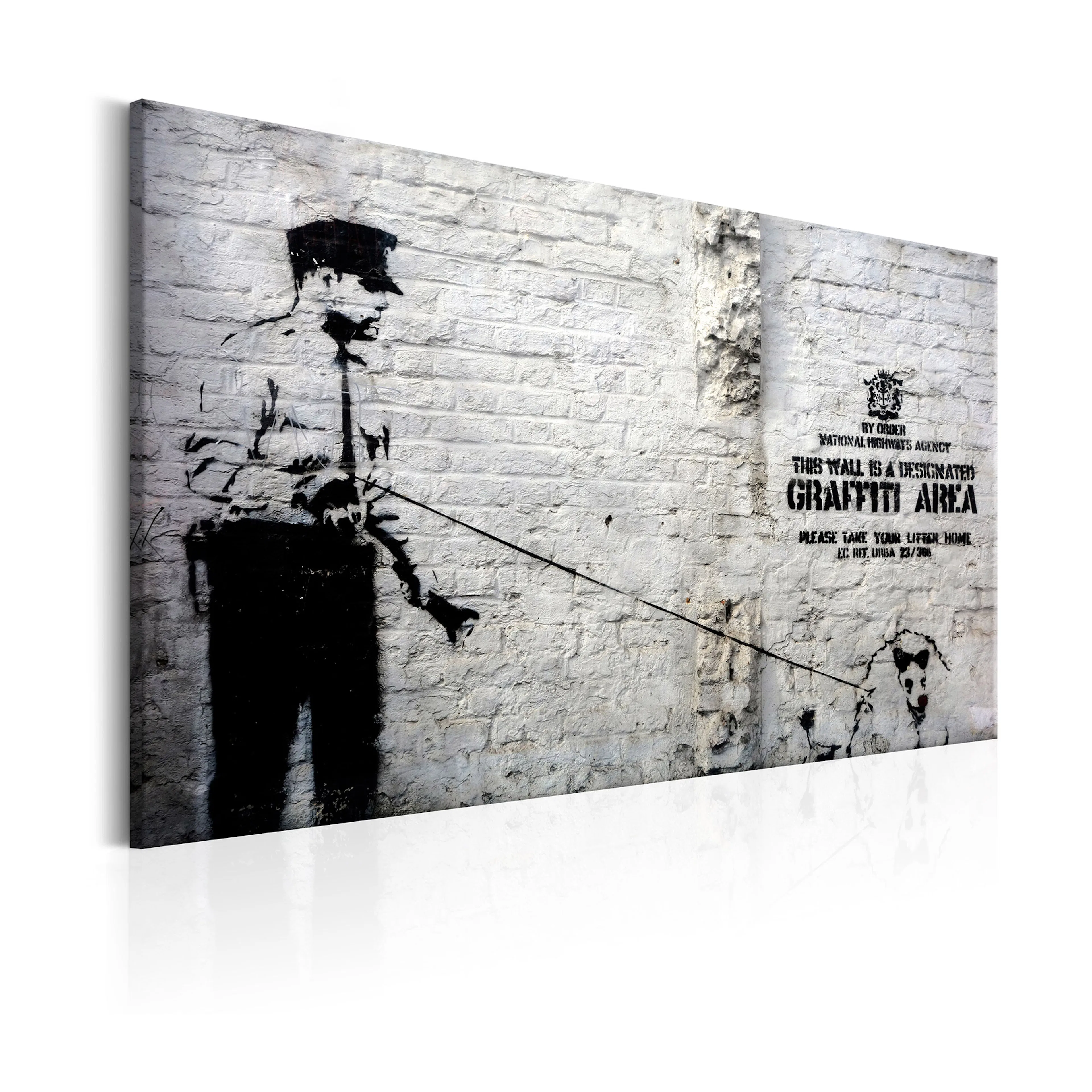 Tavla Arkiio Graffiti Area Police And A Dog By Banksy