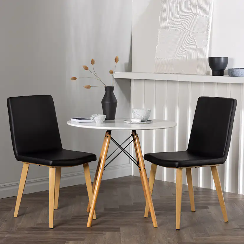 Matgrupp Venture Home Danburi Ø60 cm med 2 st Today stolar