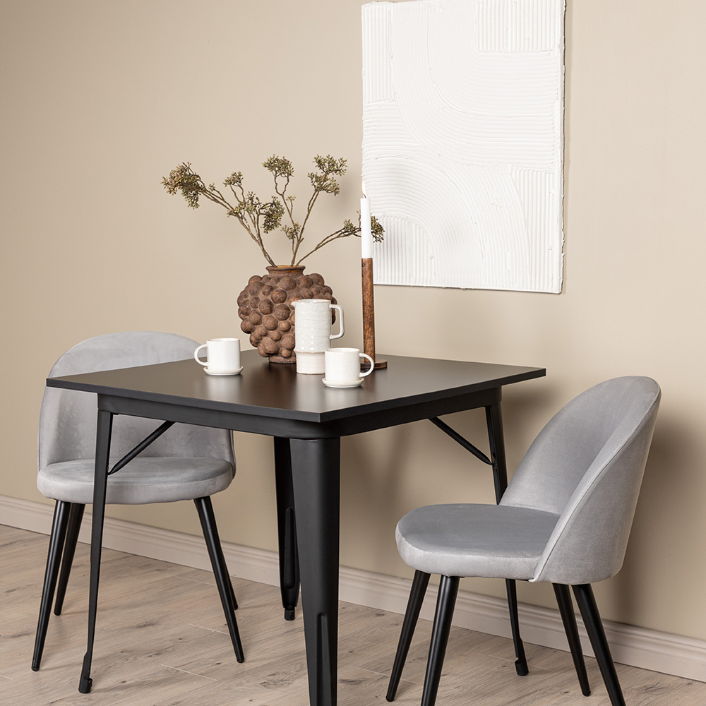 Matgrupp Venture Home Tempe med 2 Velvet Stolar
