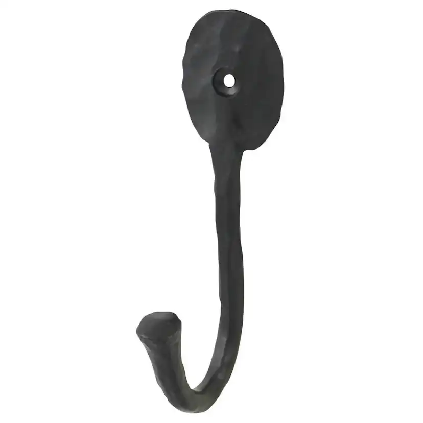 Klädkrok Millers Singel Smide Svart 150 mm