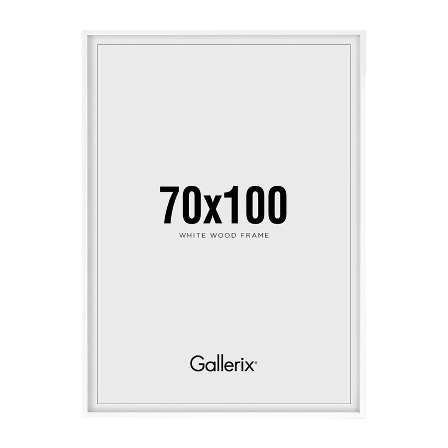 Tavelram Gallerix Vit Storlek: 70x100 cm