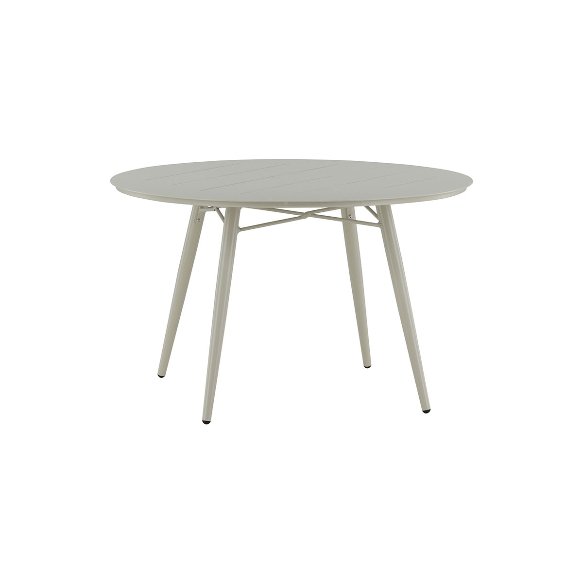 Utebord Venture Home Lina Ø120 cm Matbord i Trä & Aluminium, Beige