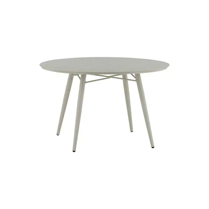 Utebord Venture Home Lina Ø120 cm Matbord i Trä & Aluminium, Beige