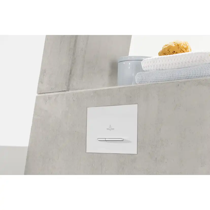 Spolknapp Villeroy & Boch ViConnect installationssystemen 92 Mattsvart