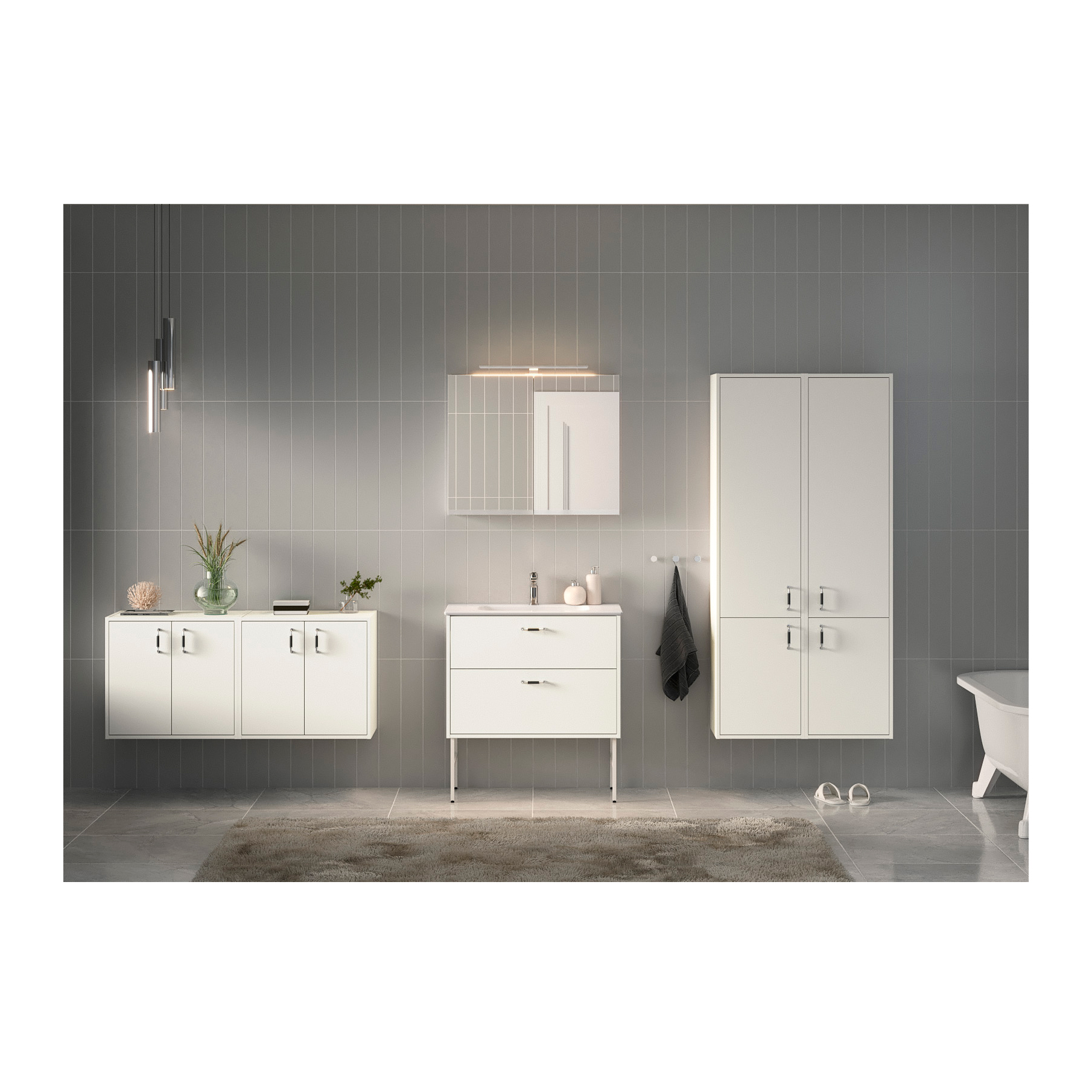 Tvättställsskåp Gustavsberg Artic 100 cm