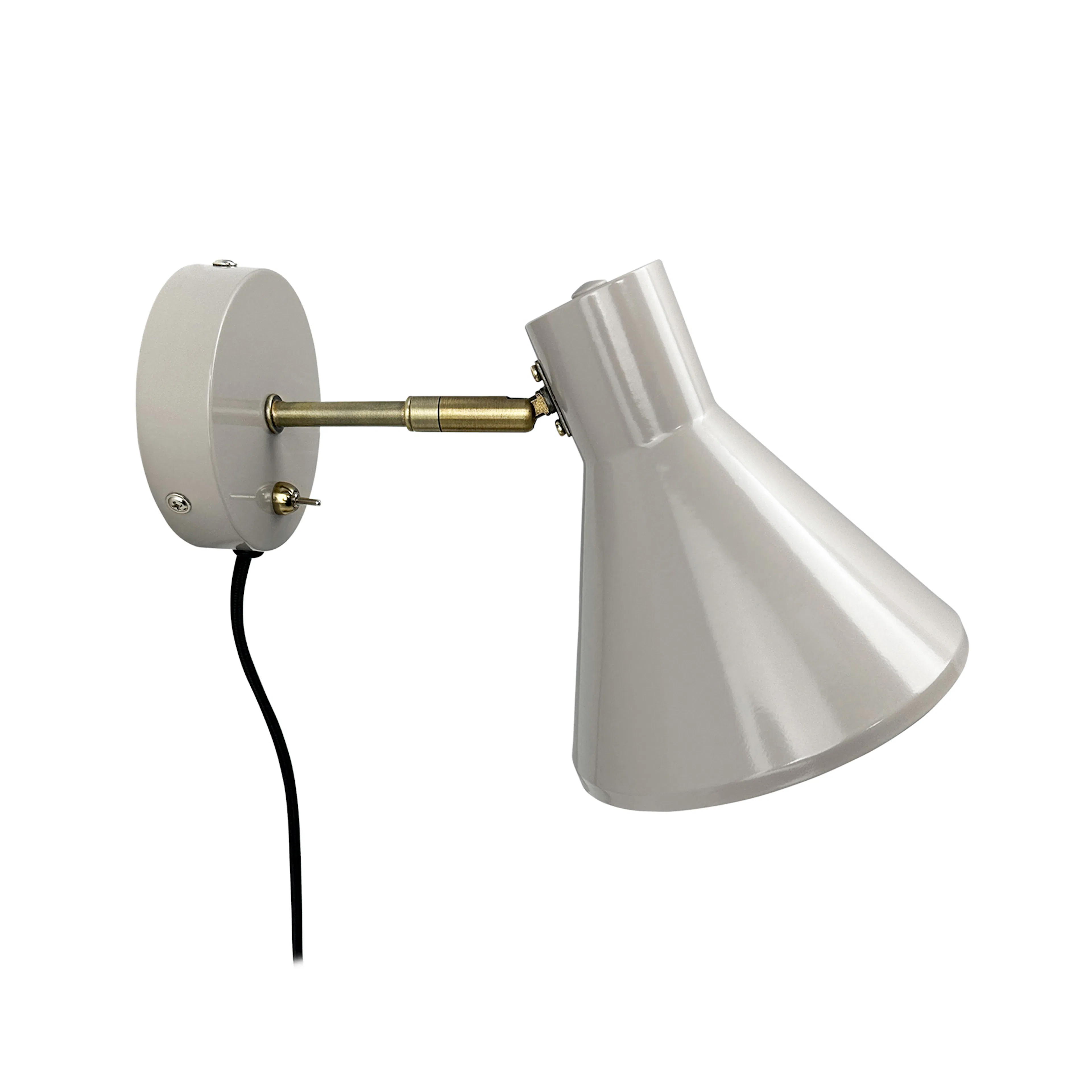 Vägglampa Dyberg Larsen Sleep Beige/Mässing