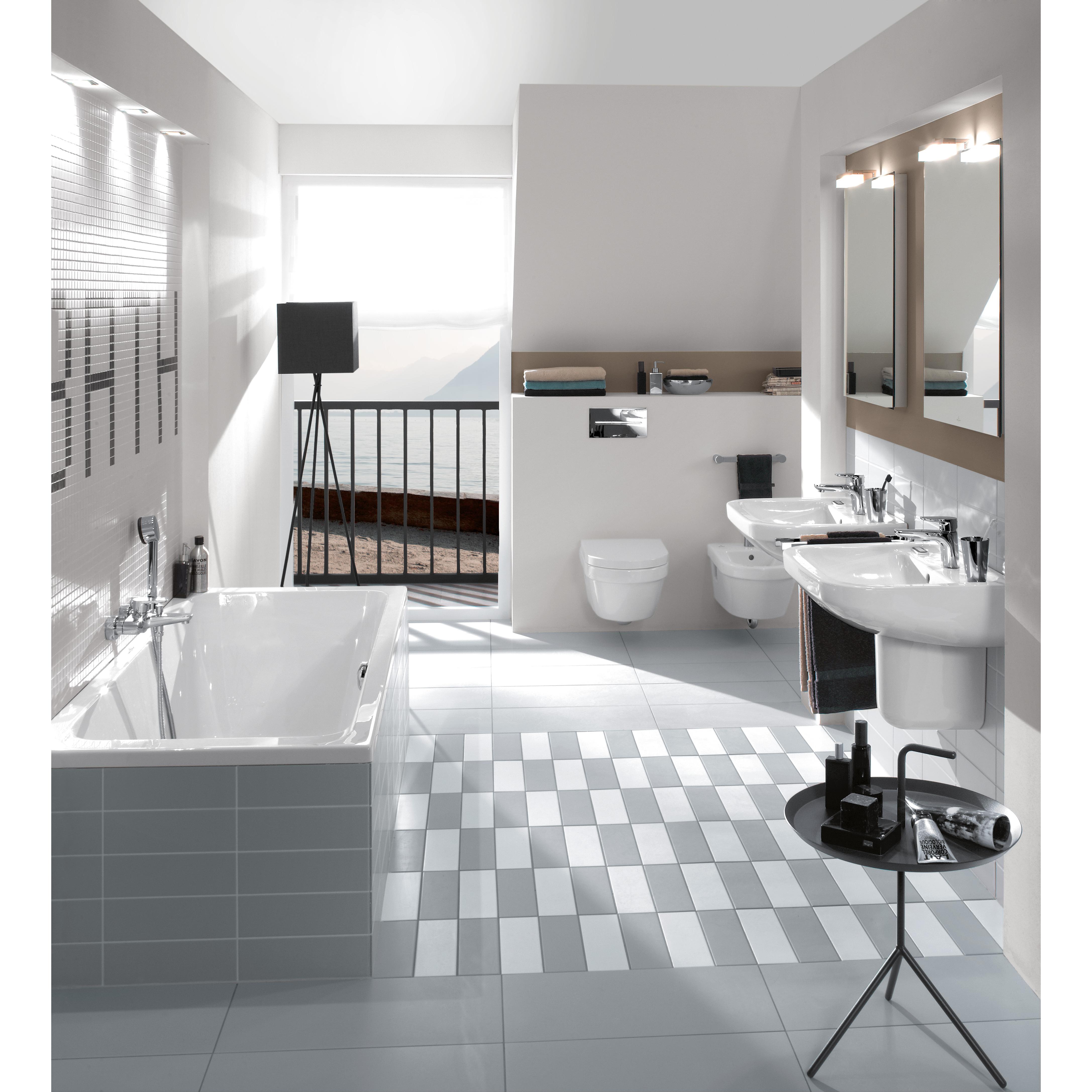 Spolknapp Villeroy & Boch ViConnect installationssystemen 92 Mattsvart