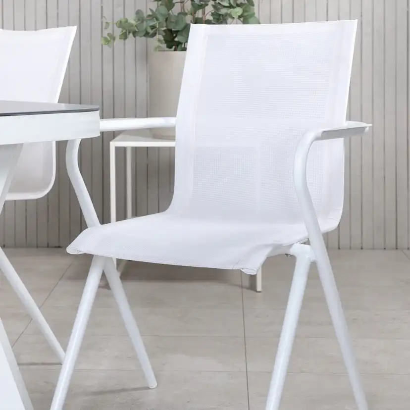 Matgrupp Utomhus Venture Home Virya 160x90 cm med 6 Alina Trädgårdsstolar