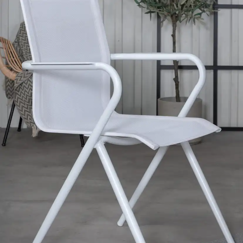 Matgrupp Venture Home Lova 160 Vit med 4 Aspen Matstolar