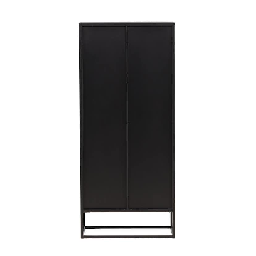 Vitrinskåp Venture Home Garis Svart Stål 160cm